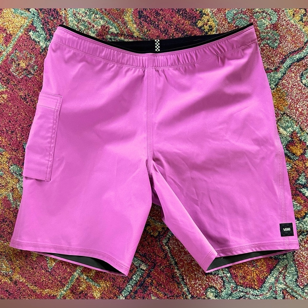 Vans Men’s Athletic Shorts in Bright Pink